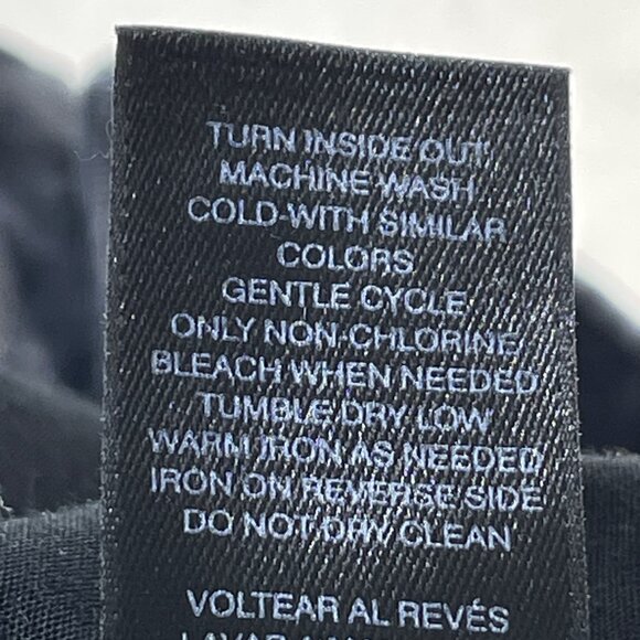 White House Black Market Jeans Womens Sz 8R  Black Shimmer Ankle Zipper 30x28 - Picture 12 of 12